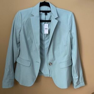 NEW Ann Taylor size 0 Blazer Mint Aqua Green NWT